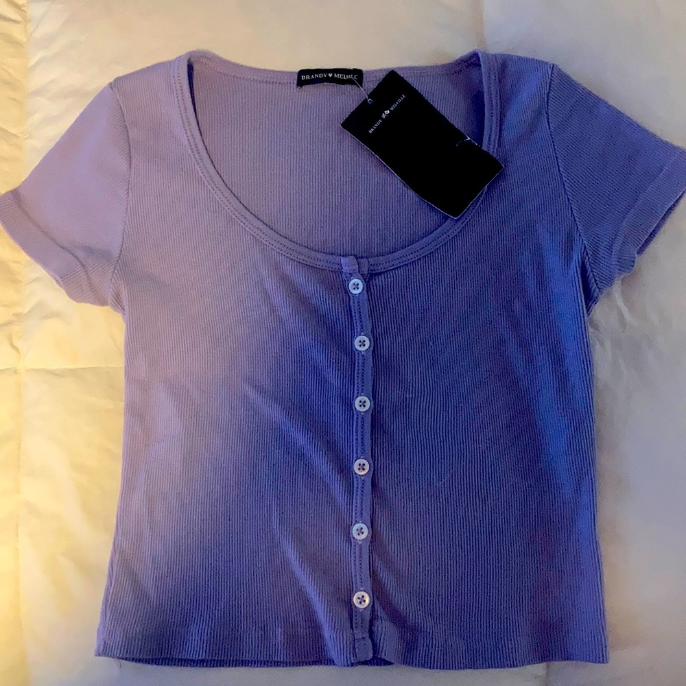 Brandy Melville Zelly button up top